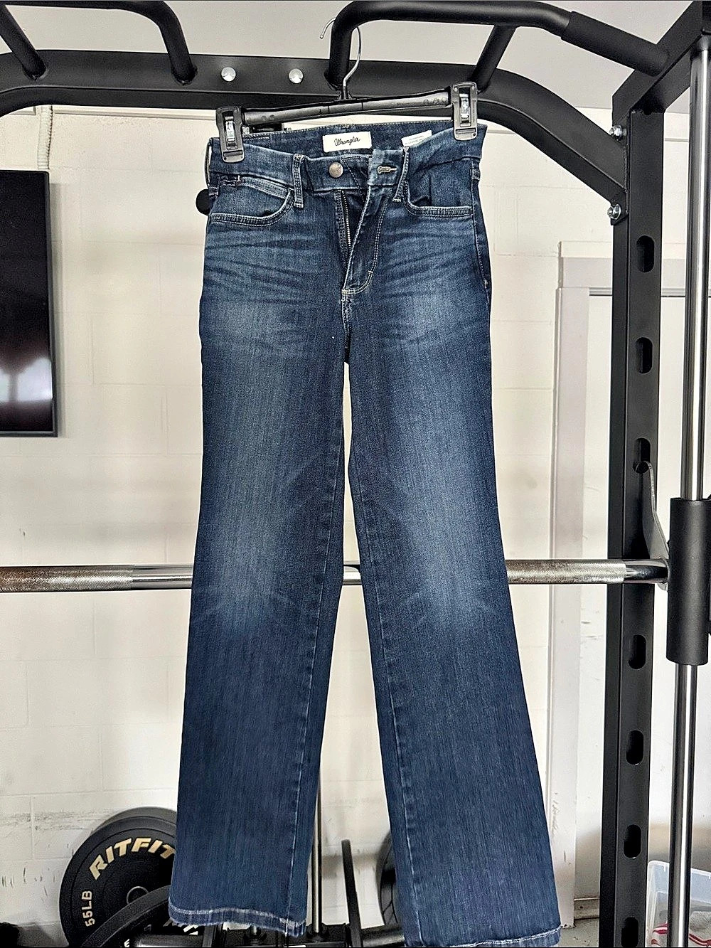 Wrangler Bespoke High-Rise Bootcut Jean Bootcut Jeans in Blue Waist 25
